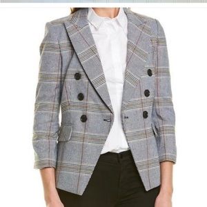 Veronica Beard Plaid Empire Dickey Jacket Size 8